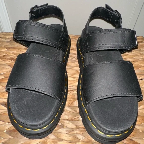 Dr. Martens Voss Leather Sandals – Black – Size 7 – NEW - Picture 6 of 7